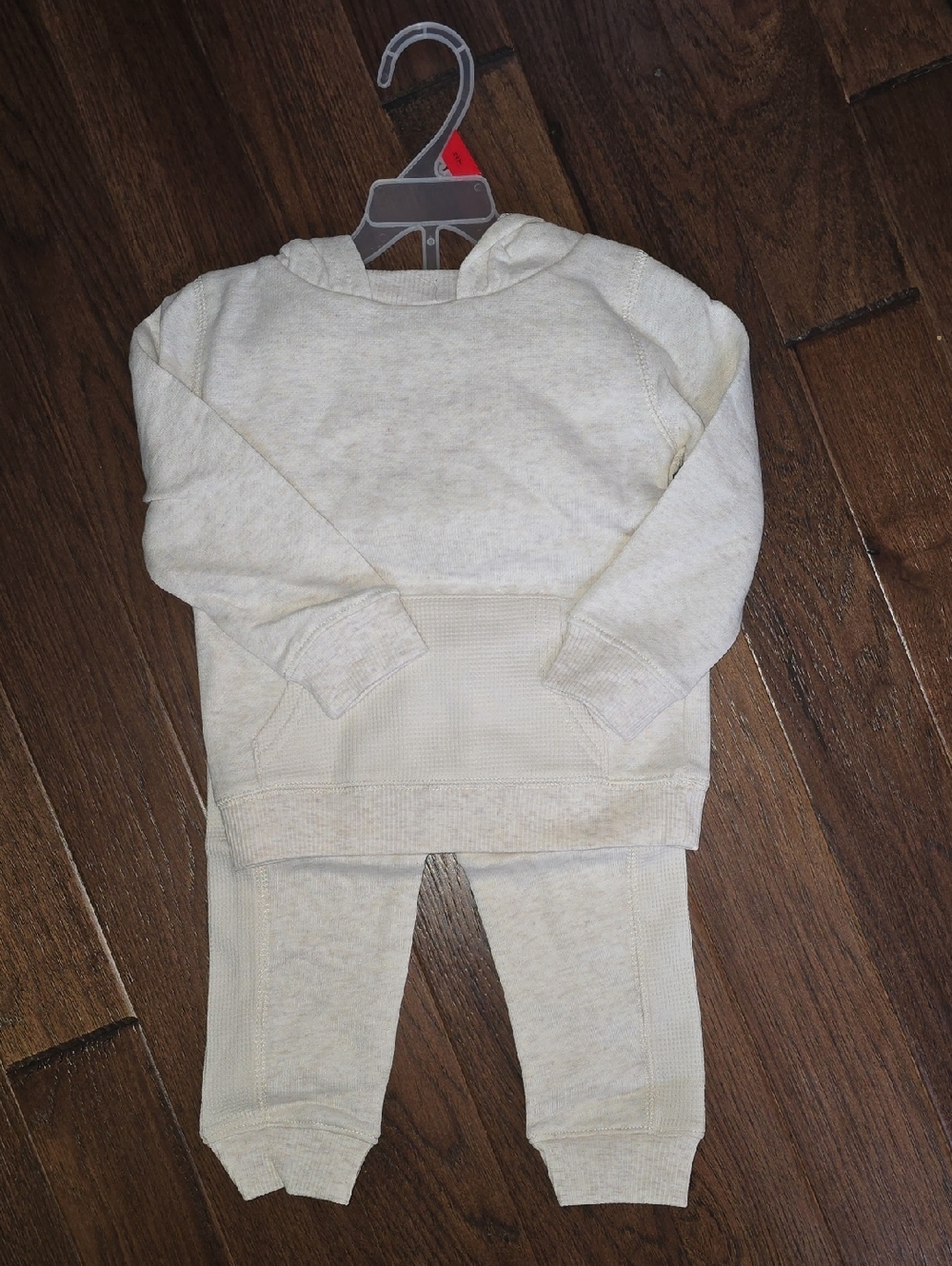 wonder nation Cream Hoodie & Jogger Set